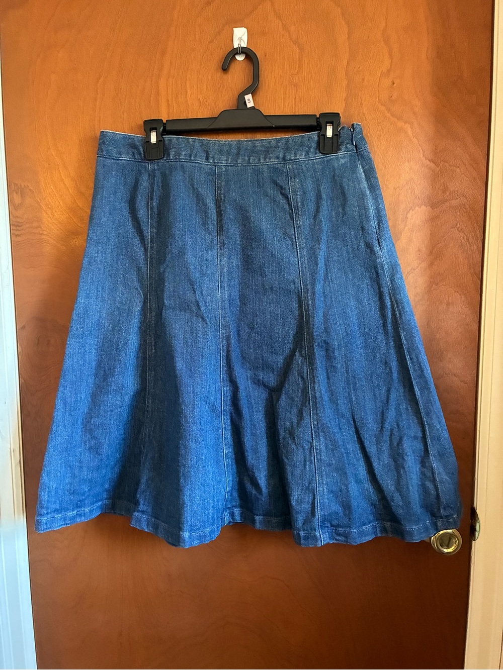 L.L. Bean Denim Circle Skirt - Blue